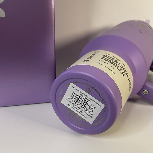 Stanley x Olivia Rodrigo Quencher H2.0 FlowState Tumbler 40 OZ Purple NEW NIB - Picture 7 of 12